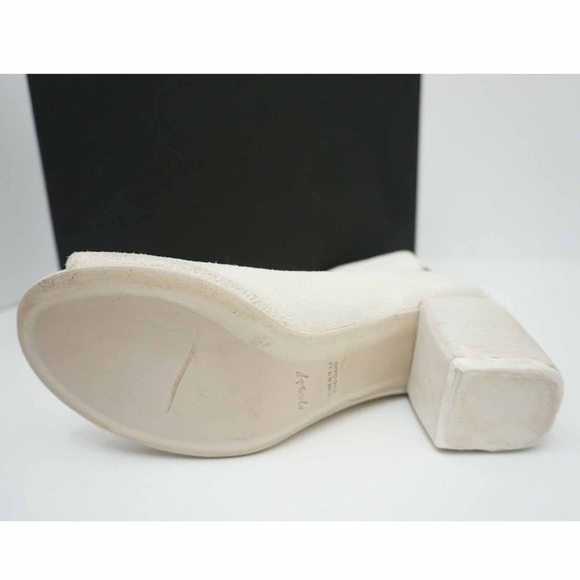 🆕70% OFF‼️Marsell Bootie Open Toe White Suede - Picture 6 of 8
